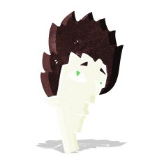 cartoon vampire head N9