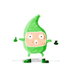 cartoon funny christmas creature N9