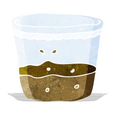 cartoon glass of rum