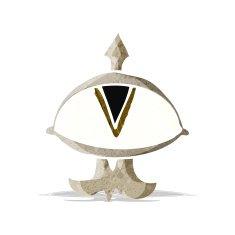 cartoon mystic eye symbol N8
