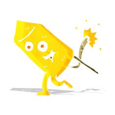 cartoon funny firework character N5