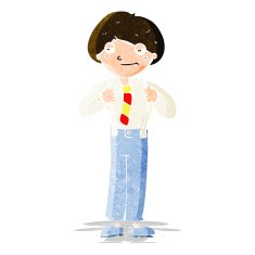 cartoon man wearing braces N3