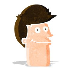 cartoon smiling man N7