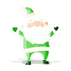 cartoon happy santa claus N7