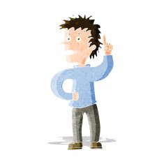 cartoon boy with idea N35