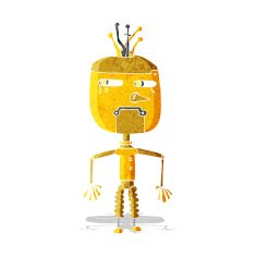 Cartoon Robot N128