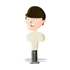cartoon happy man N118