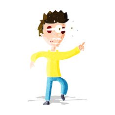 cartoon man with popping out eyes N8