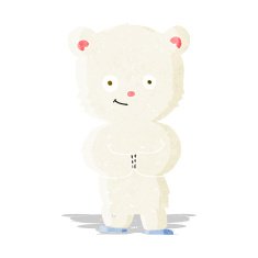 cartoon teddy polar bear cub N2