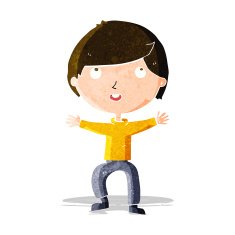 cartoon happy boy N68
