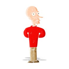 cartoon evil bald man N3