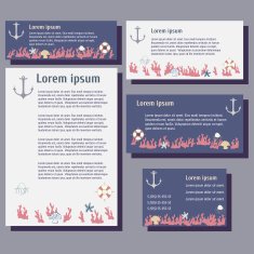 Templates of card and letter