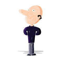 cartoon balding man N5