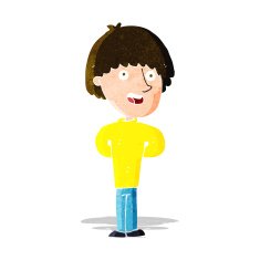 cartoon happy man N127
