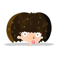 cartoon surprised woman N68