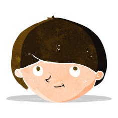 cartoon happy man N130