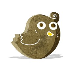 funny cartoon bird N67