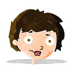 cartoon confused woman N48
