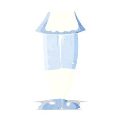 cartoon female legs N11