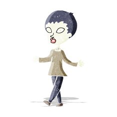 cartoon halloween zombie woman N3