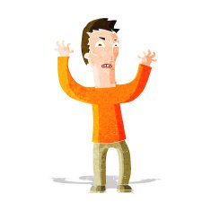 cartoon angry man N40
