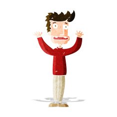 cartoon stressed man N27