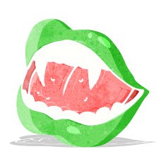 Cartoon Vampire Lips N17