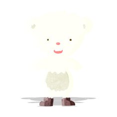 Cartoon Polar Bear Cub N8