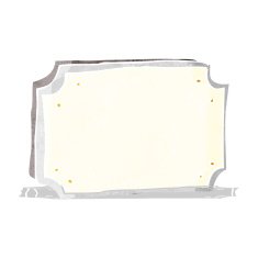 cartoon old sign N3