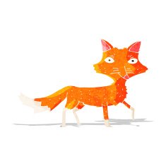 Cartoon little fox N8