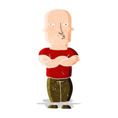 Cartoon Tough Guy N4