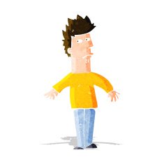 cartoon worried man N30