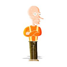 cartoon mean old man N3