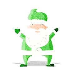 cartoon ugly santa claus N3