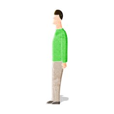 cartoon tall man N3