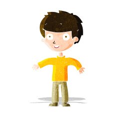 cartoon happy man N138