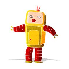Funny Cartoon Robot N17