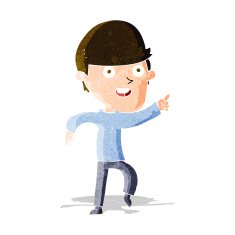 cartoon happy man N140