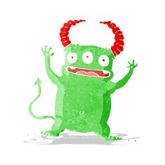 cartoon little devil N71