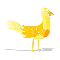 Cartoon Bird N169