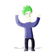 cartoon happy vampire man N9