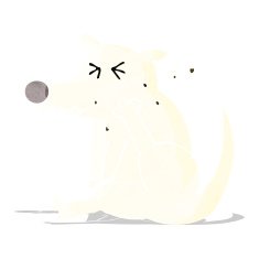 Cartoon Dog Scratching N7