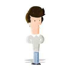 cartoon jaded man N6