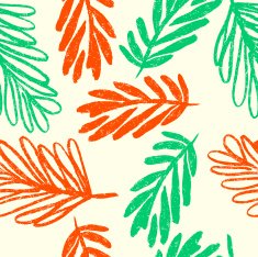 Floral hand-drawn pattern