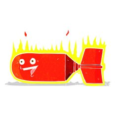 cartoon falling bomb N3