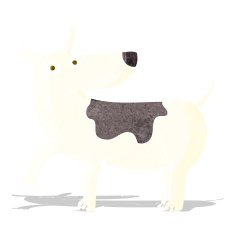 funny cartoon dog N11