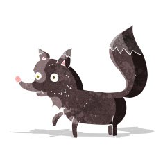 cartoon wolf cub N5