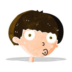 Cartoon Surprised Boy N8