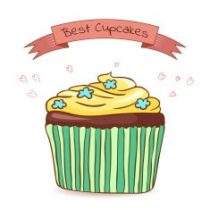 Beautiful card best cupcakes