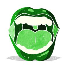 cartoon halloween mouth N6